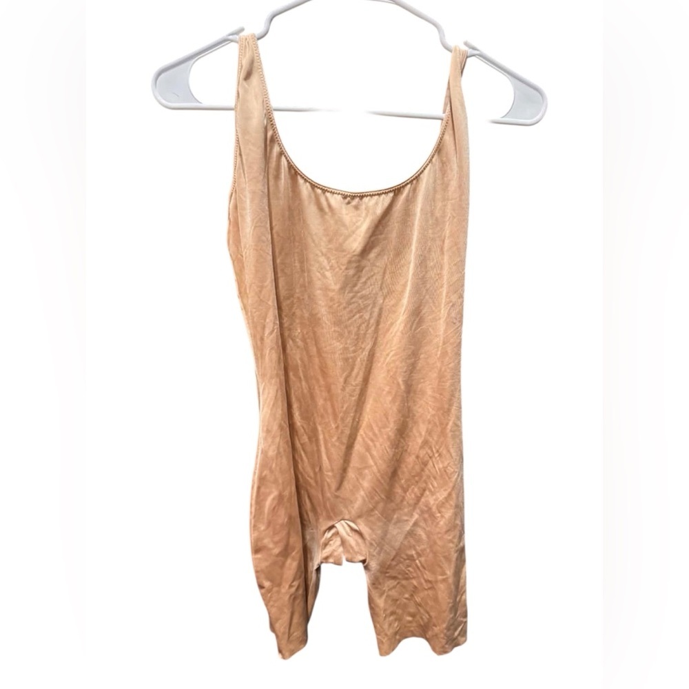 SPANX Tan Bodysuit shape wear 1X